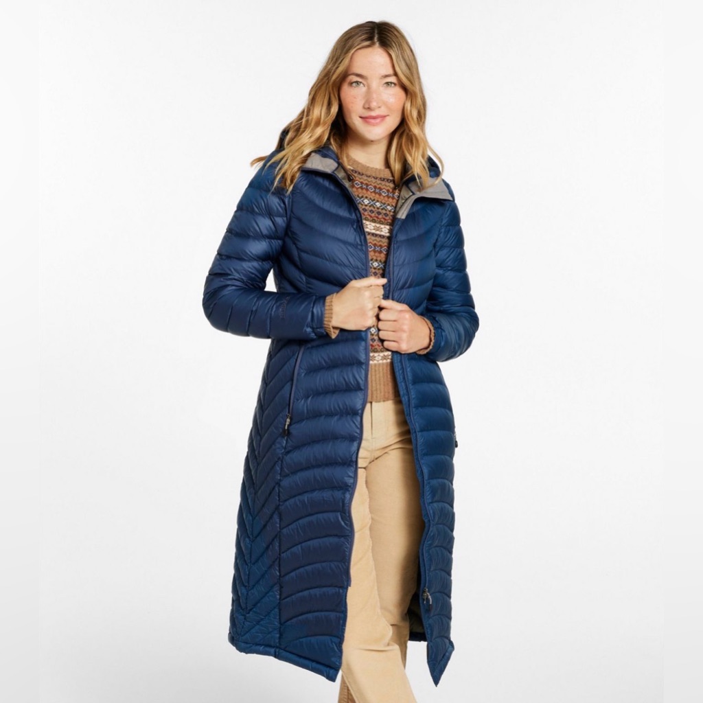 L.L. Bean Women's Ultralight 850 Down Hooded Coat, Long Parka